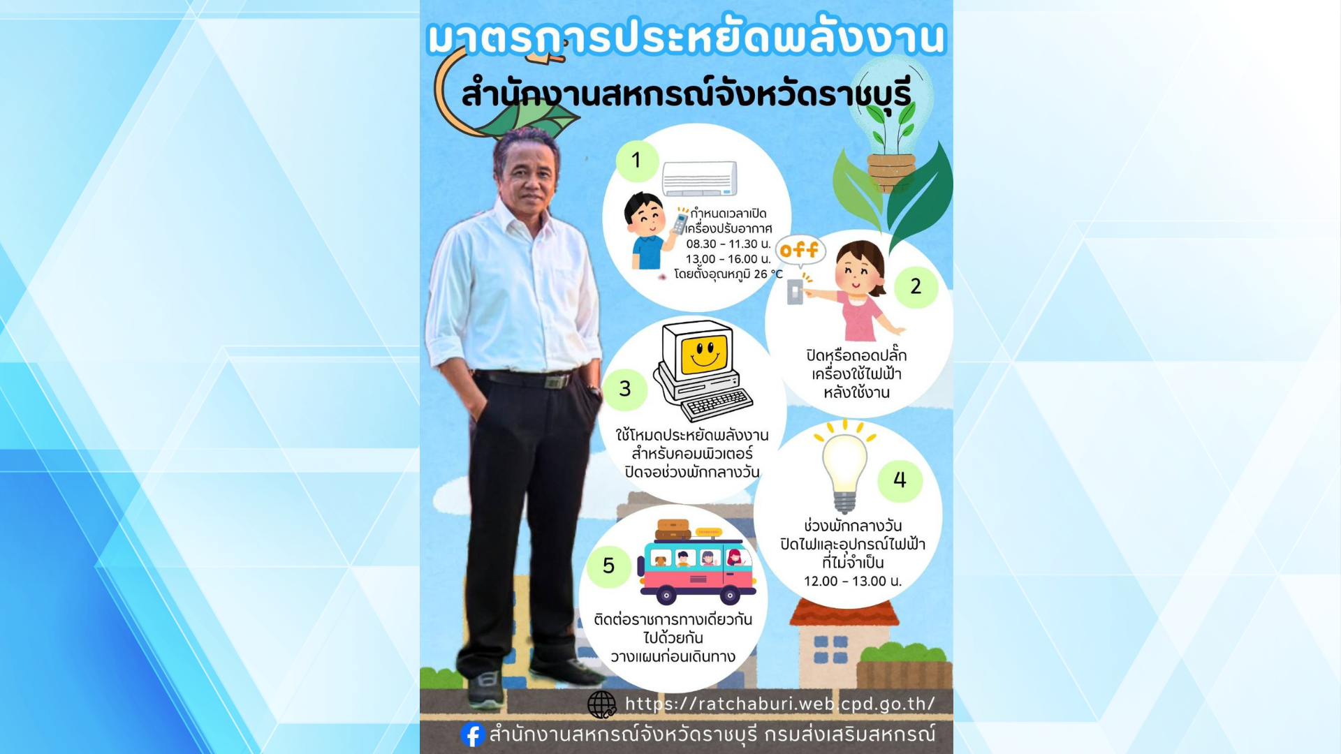 มาตรการประหยัดพลังงานสำนักงานสหกรณ์จังหวัดราชบุรี